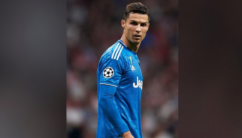 Ronaldo's Juventus Match-Issued Signed Shirt, UCL 2019/20