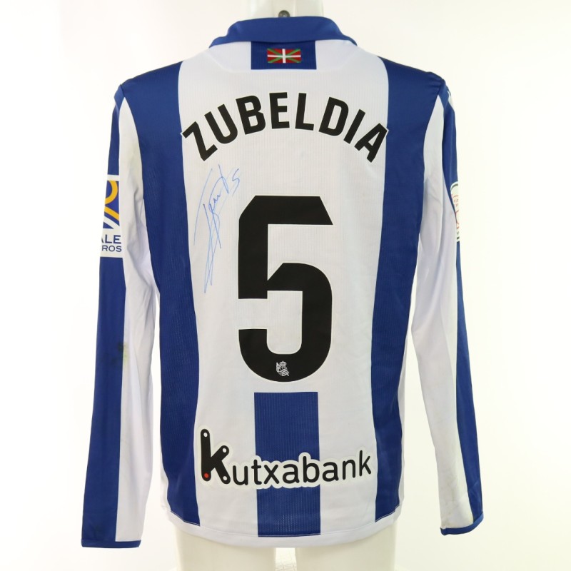 Zubeldia's Real Sociedad vs Rayo Vallecano Signed Unwashed Shirt, Copa del Rey 2025