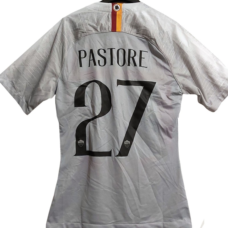 Pastore's Roma Match Worn Shirt, 2018/19