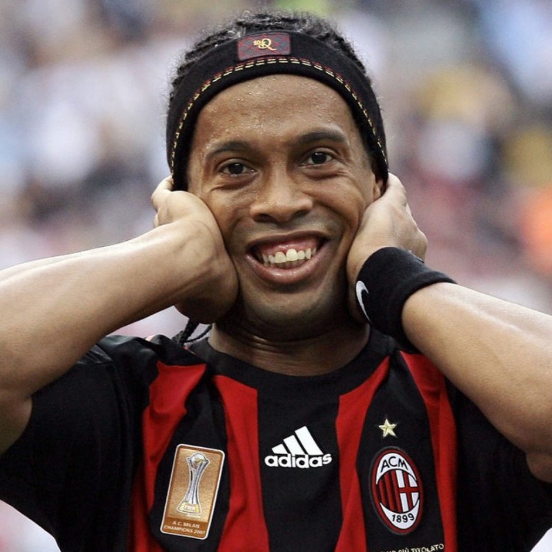 Ronaldinho's Official AC Milan Shirt, 2008/09 - Signed
