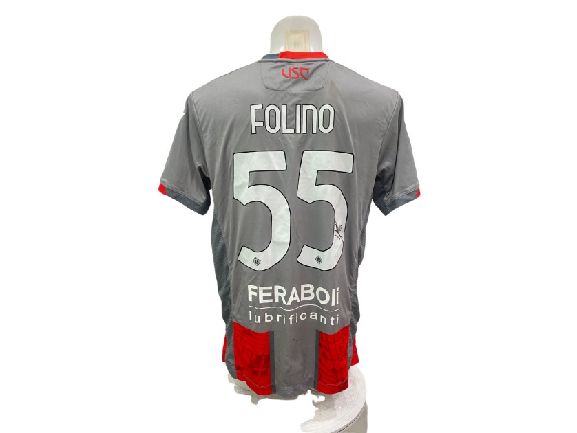 Folino's Signed Unwashed Shirt, Cremonese vs Milan 2026