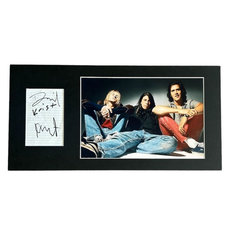 Nirvana Signed Mounted Display