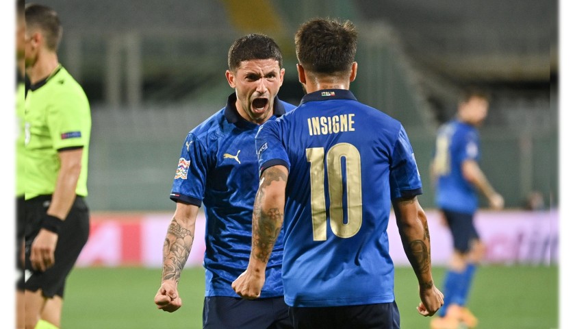 Insigne's Match Shorts, Italy-Bosnia 2020