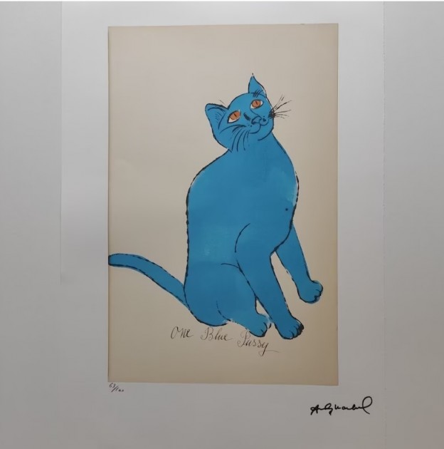 "Cat" Lithograph Signed by Andy Warhol 