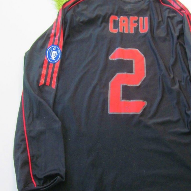 Cafu Milan match issued shirt, Serie A 2005/2006