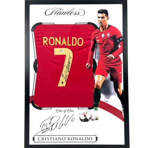 Cristiano Ronaldo's Portugal Signed and Framed Shirt