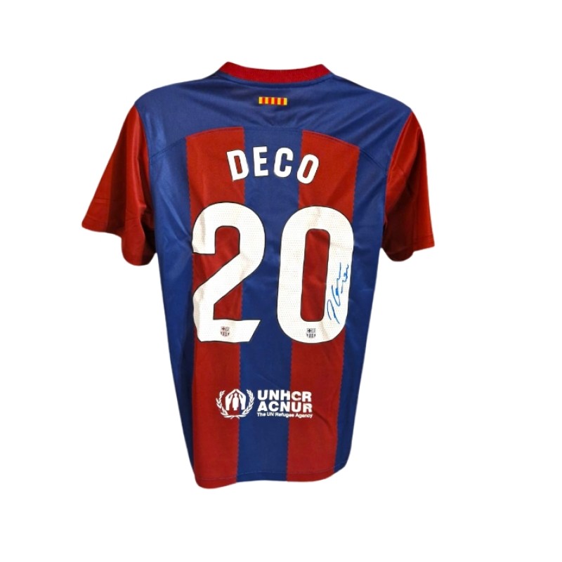 Deco's FC Barcelona 2023/24 Signed Replica Shirt