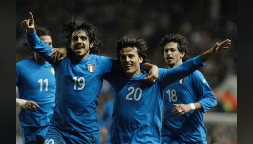 Montella's Italy Match Shirt, 2002