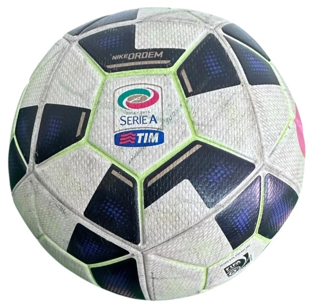 Juventus vs Milan Unwashed Match-Ball, 2014