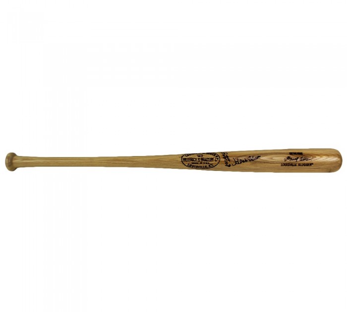 Sold at Auction: HANK AARON LOUISVILLE SLUGGER BASEBALL BAT