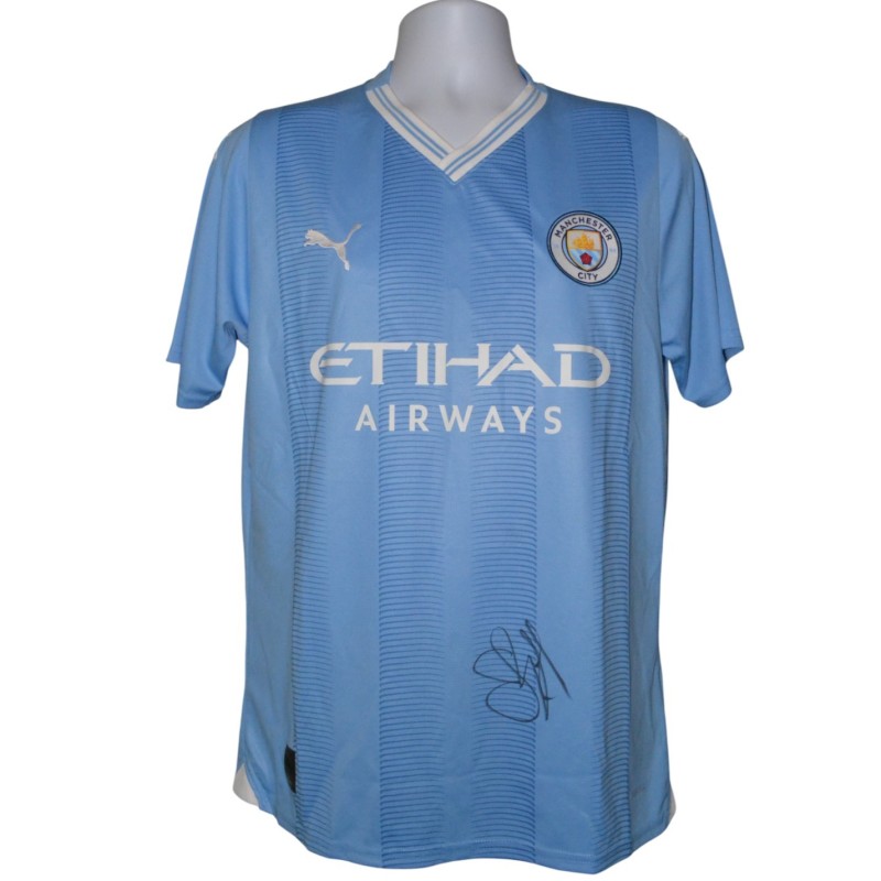 Erling Haaland's Signed Home Shirt