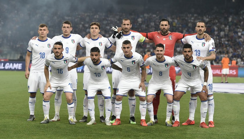 Gollini's Signed Match Shirt, Greece-Italy 2019 