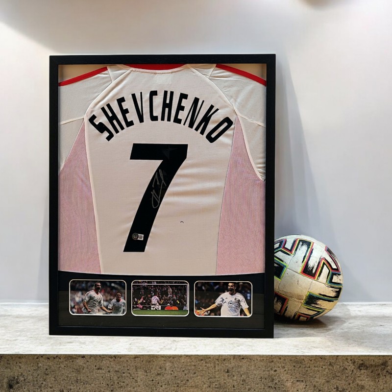 Shevchenko's AC Milan 2006/07 Signed and Framed Shirt