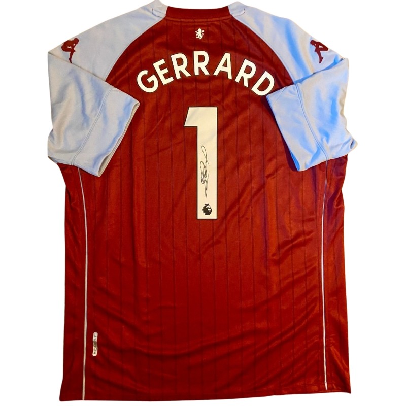 Steven Gerrard's Aston Villa Signed Shirt