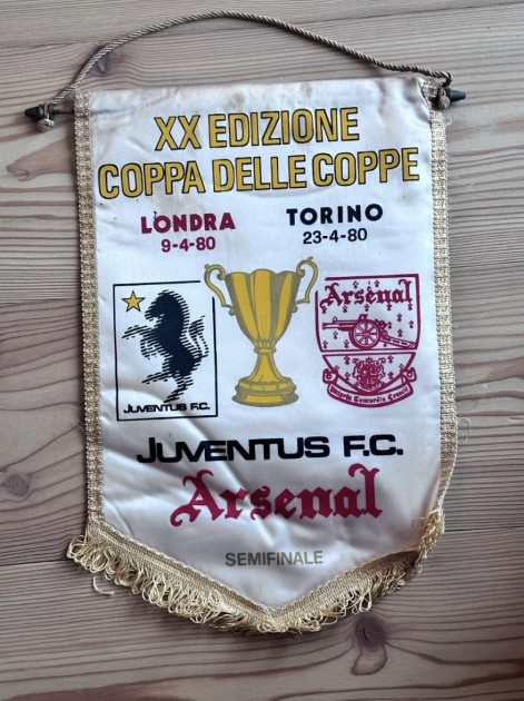 Juventus vs Arsenal Official Pennant Cup Winners' Cup 1980