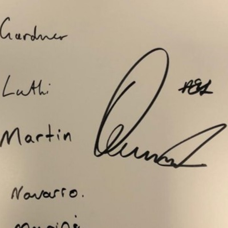 Signed Board of Remy Gardner from the Unforgettable First Race Weekend of 2020 in Qatar