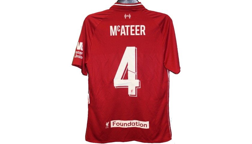 McAteer's Liverpool Legends Game Worn and Signed Shirt