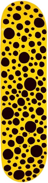 "Small Black Dots (Skateboard)" by Yayoi Kusama