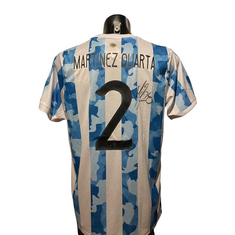 Maglia Replica Martinez Quarta Argentina, Copa America 2020 - Autografata