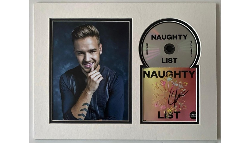 Liam Payne Signed and Mounted Naughty List CD