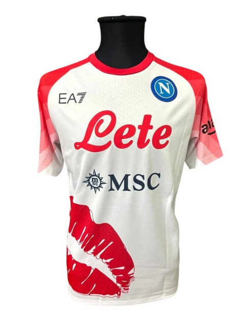 Maglia Kvaratskhelia Napoli vs Cremonese Preparata, 2023 - Edizione Speciale San Valentino