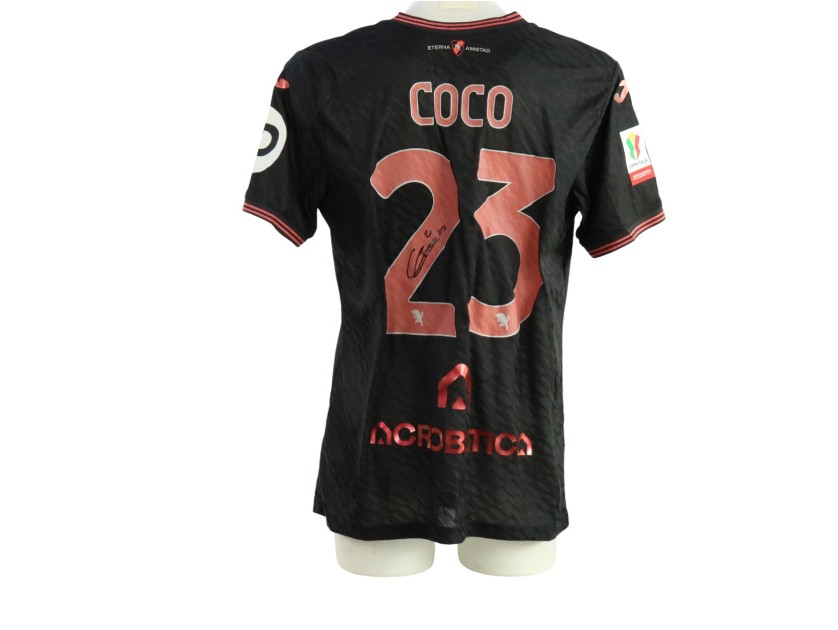 Coco's Signed Unwashed Shirt, Roma vs Torino Italian Cup 2026