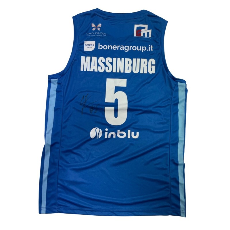 Completo Massinburg unwashed Germani Brescia vs Banco di Sardegna Sassari 2023 - Autografato