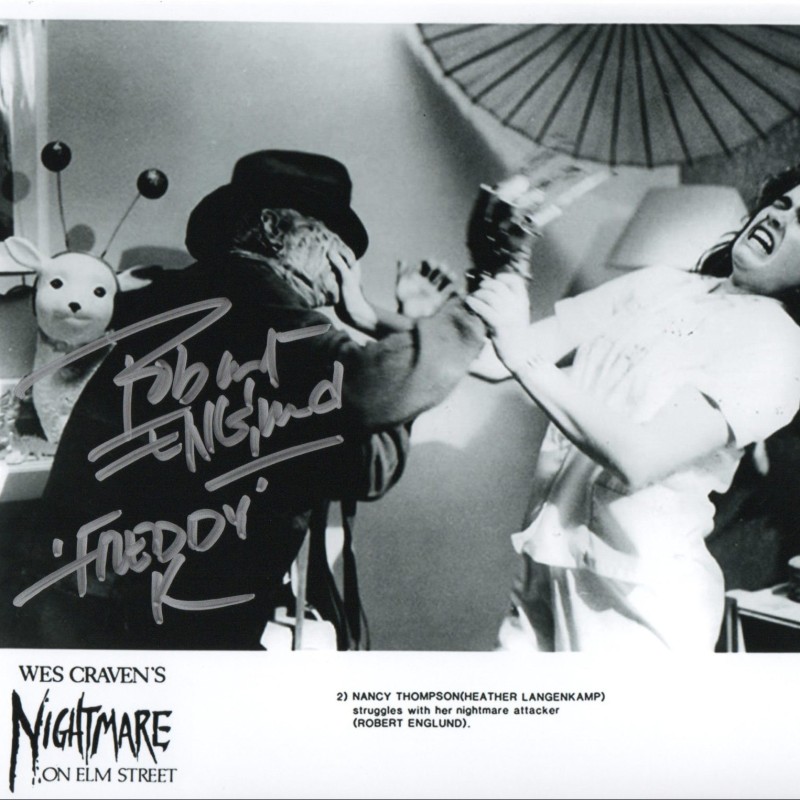 "A Nightmare on Elm Street" Photograph Signed by Robert Englund