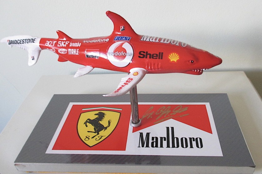 Ferrari F1 Artwork "A Predator" Signed By Michael Schumacher