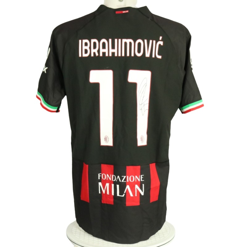 Official Milan Ibrahimovic Signed Shirt, 2022/23