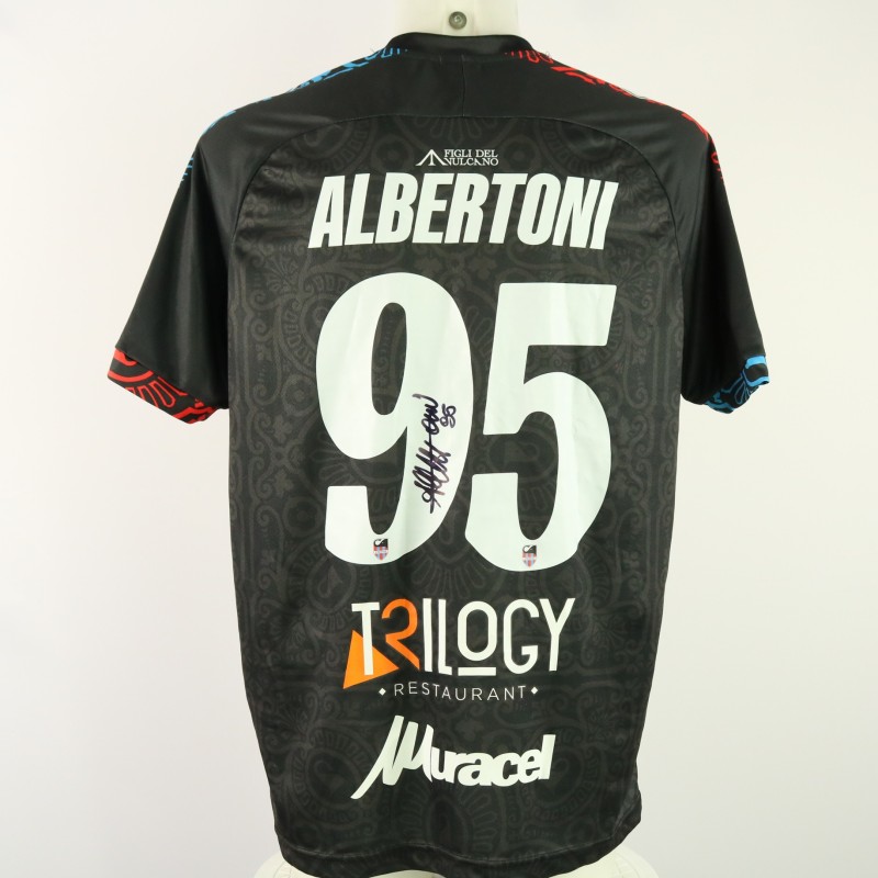Albertoni's unwashed Signed Shirt, Virtus Francavilla vs Catania 2024 