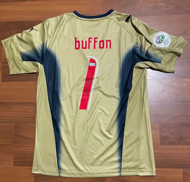 Gianluigi Buffon's Italy World Cup 2006 Signed Replica Shirt