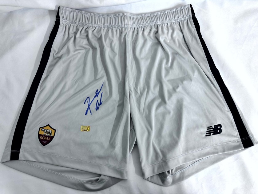 Calafiori's Roma Signed Official Shorts