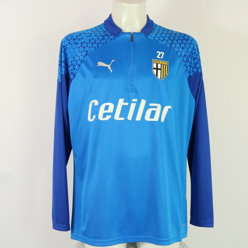 Hernani's Parma Worn Pre-Match Sweatshirt, 2023/24