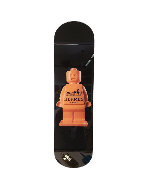 "Alter Ego Orange Skateboard" by Alessandro Piano