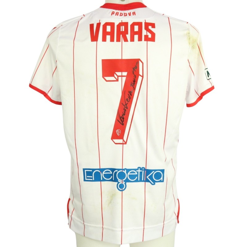 Varas's Unwashed Signed Shirt, Padova vs Pro Vercelli 2023