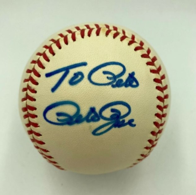 Pete Rose Signed Vintage NL Baseball 