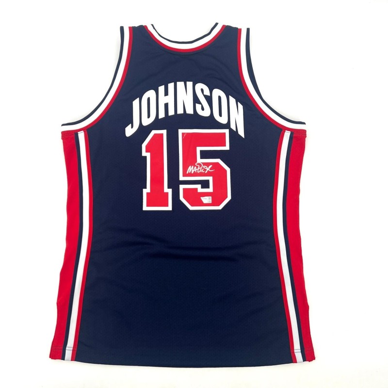 Canotta Magic Johnson Dream Team USA Mitchell&Ness - Autografata