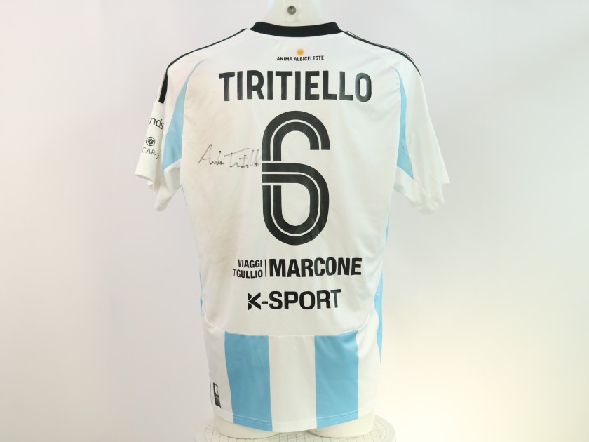 Tiritiello's Signed Unwashed Shirt, Sestri Levante vs Virtus Entella 2024