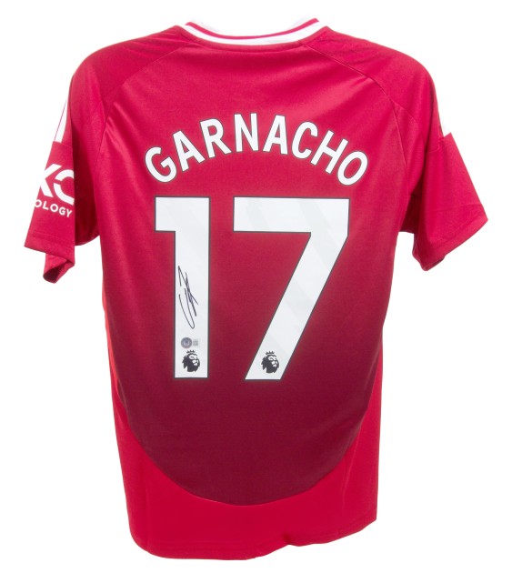 Replica della maglia firmata da Alejandro Garnacho del Manchester United