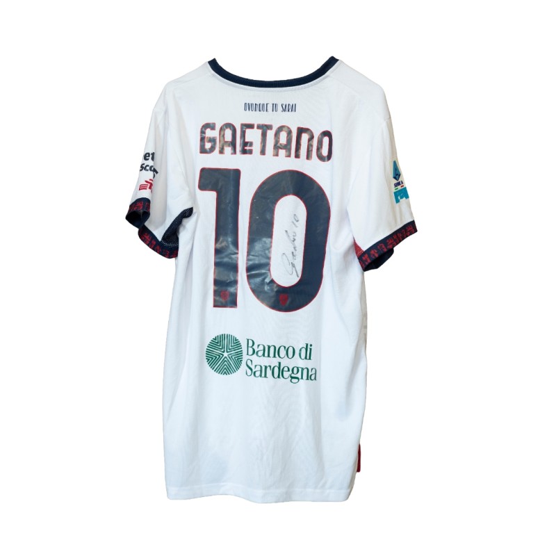 Gaetano's Cagliari Official Shirt, 2025/26 - Signed