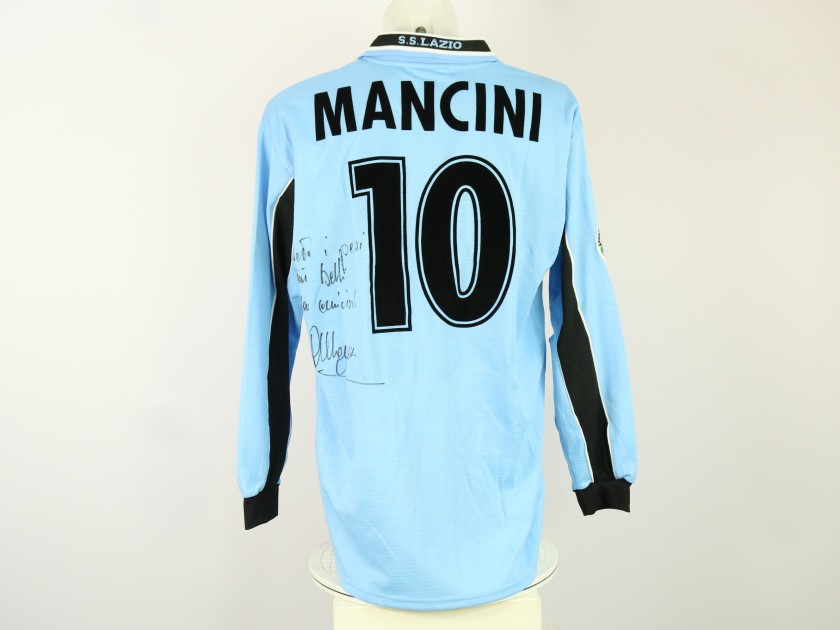 Mancini's Lazio Match Signed Shirt, 1999/00