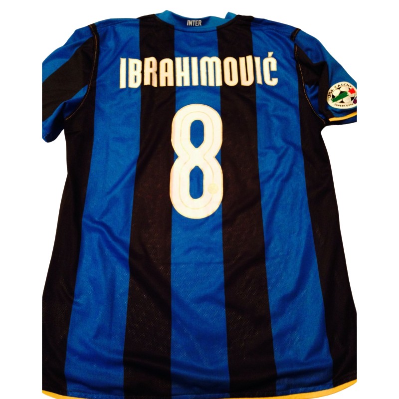 Ibrahimovic's Match-Issued Shirt, Inter vs Roma Superoppa Italiana 2010