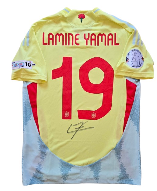 Yamal's Signed Match-Issued Shirt, Portugal vs Spain Nations League Finals 2025
