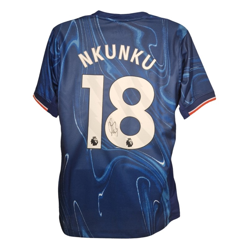 Christopher Nkunku Signed Chelsea 2024-25 Home Football Shirt 