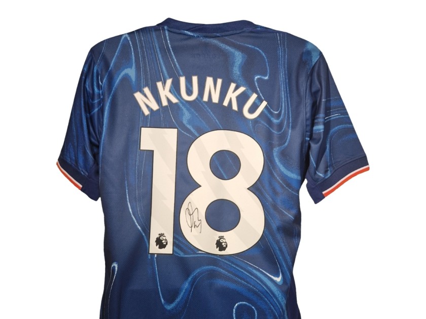 Christopher Nkunku Signed Chelsea 2024-25 Home Football Shirt 