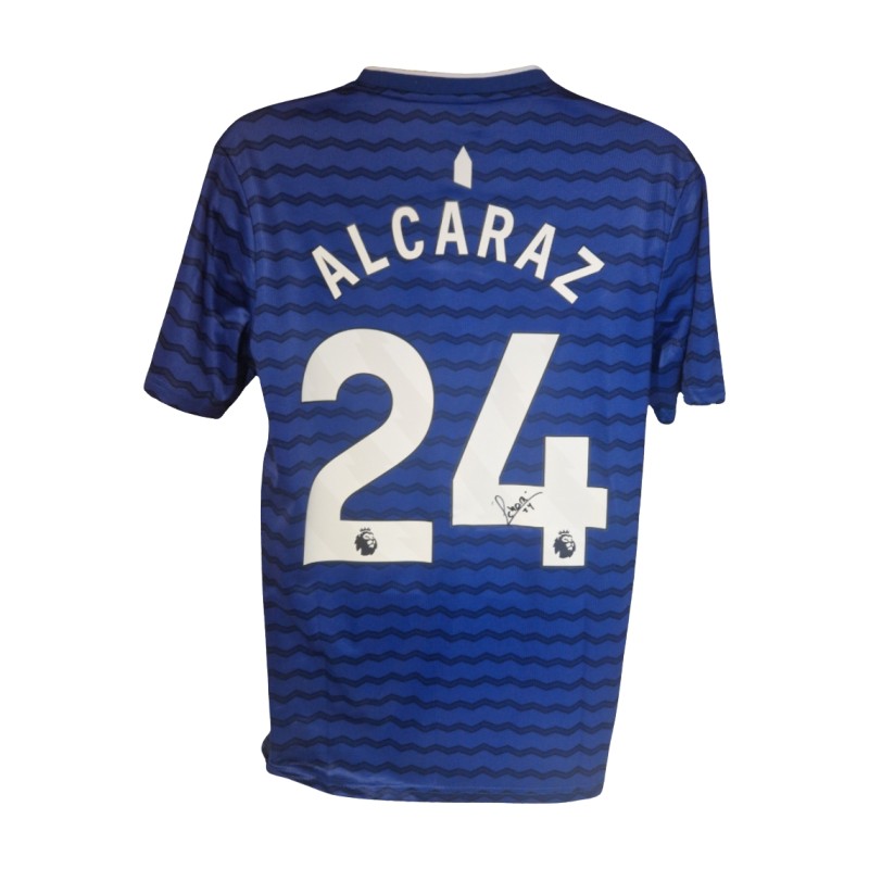 Carlos Alcaraz ha firmato la maglia da calcio dell'Everton 2025-26