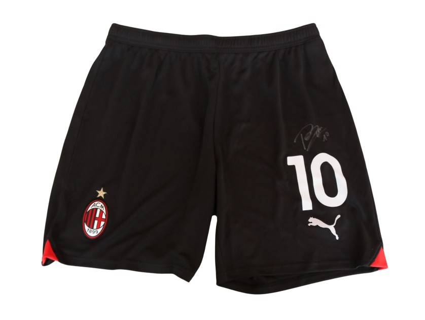 Rafa Leao Official Milan Signed Shorts, 2023/24 