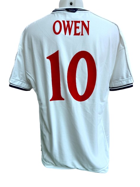 Owen's England Match-Issued Shirt, 2000