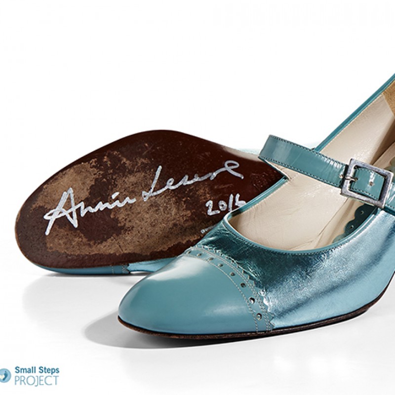 Annie Lennox's Autographed Cacharel Shoes from her Personal Collection